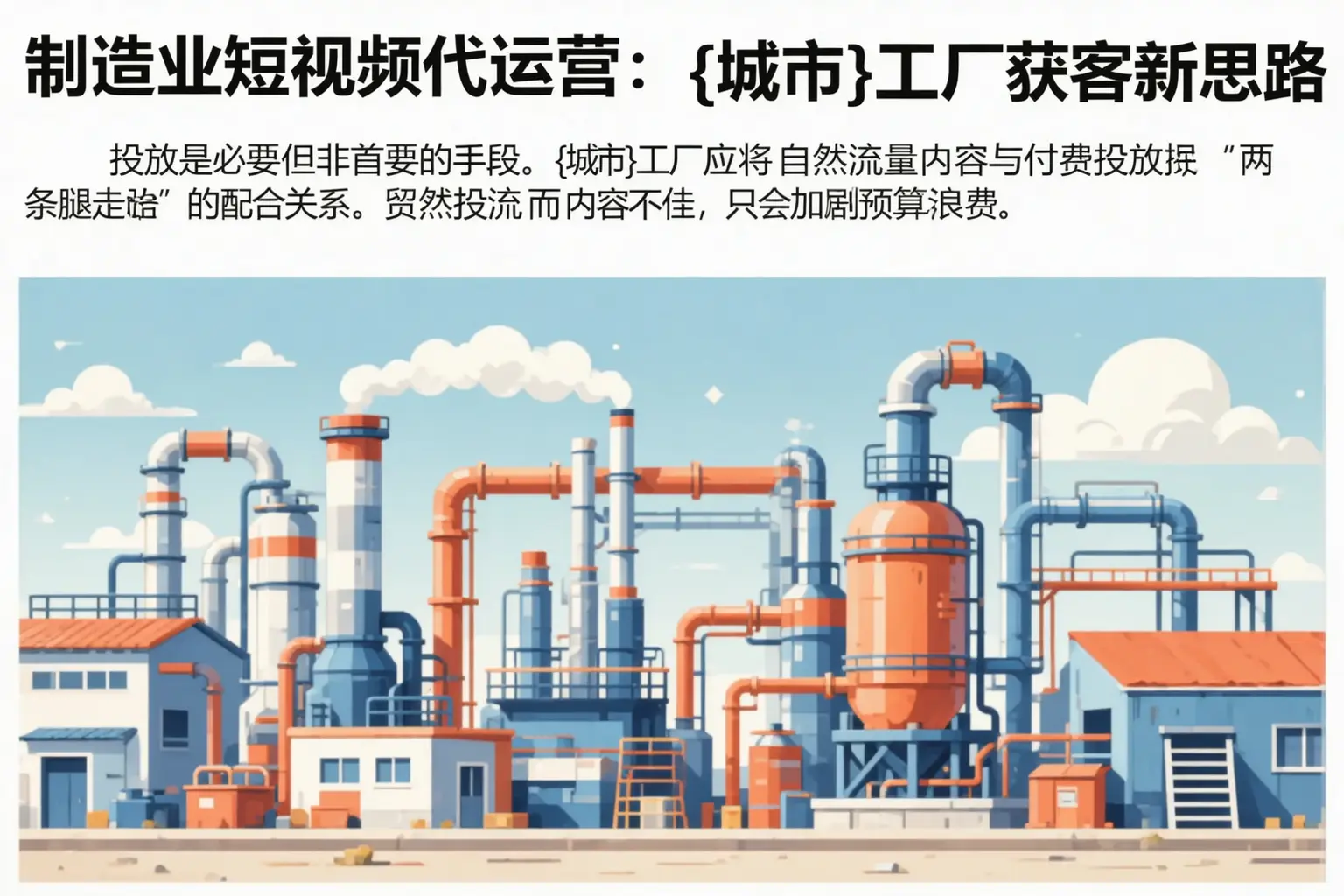 制造业短视频代运营：和田县工厂获客新思路